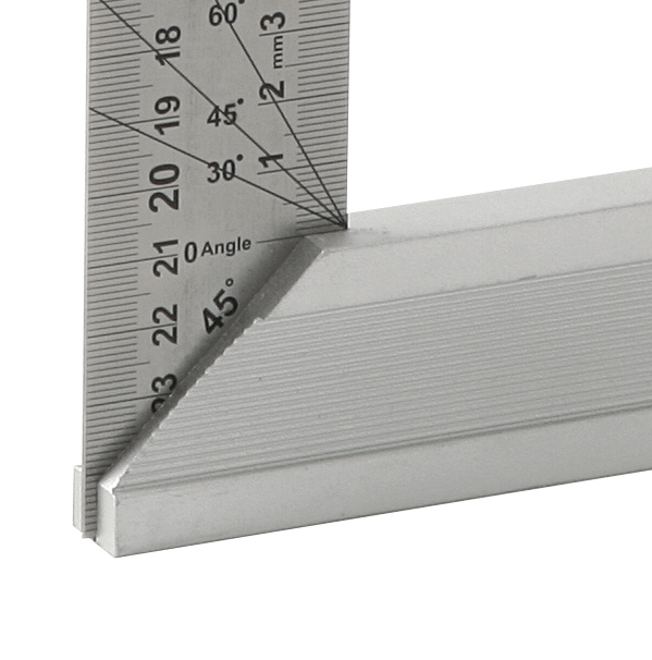 Presch Escuadra Carpintero 180mm - Innovadora superficie de notas borrable  - Aluminio fresado de alta precisión para ángulos de 90° permanentemente  precisos - Recubrimiento resistente : : Bricolaje y herramientas