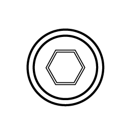 Vasos de impacto 1.1/2" de punta hexagonal de dos piezas (pulgadas)