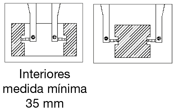 Calibres digitales de puntas intercambiables para exteriores e interiores