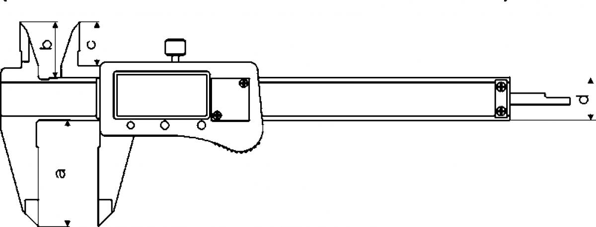 Calibres digitales con bocas de metal duro