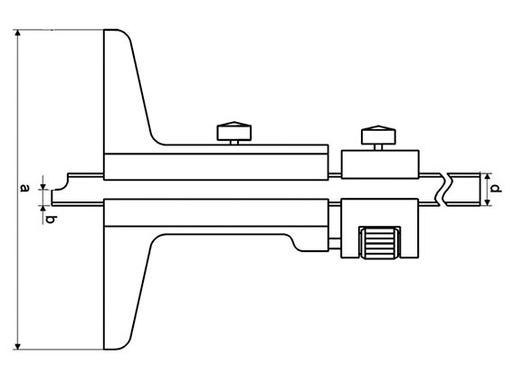 Calibres analógicos de profundidad punta plana, ajuste fino Calibres analógicos de profundidad punta plana, ajuste fino