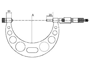 Micrômetro externo. Bigornas intercambiáveis