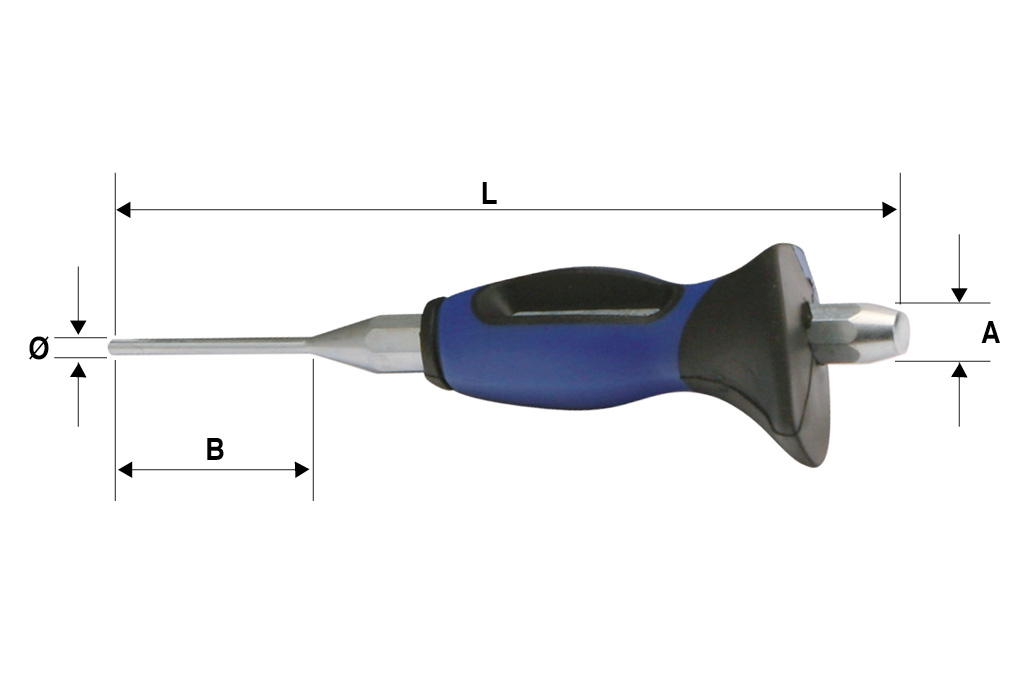 Botadores octogonales con mango ergonómico