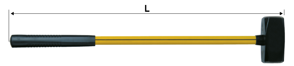 Maza cuadrada con mango de fibra de vidrio CS