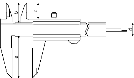 Calibres no monoblock con tornillo de fijación Calibres no monoblock con tornillo de fijación