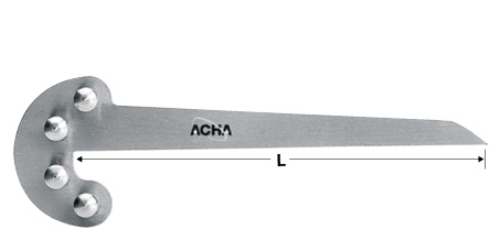 Escuadras buscacentros de acero inox. Escuadras buscacentros de acero inox.