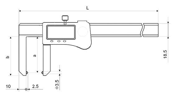 Calibre digital para frenos de disco